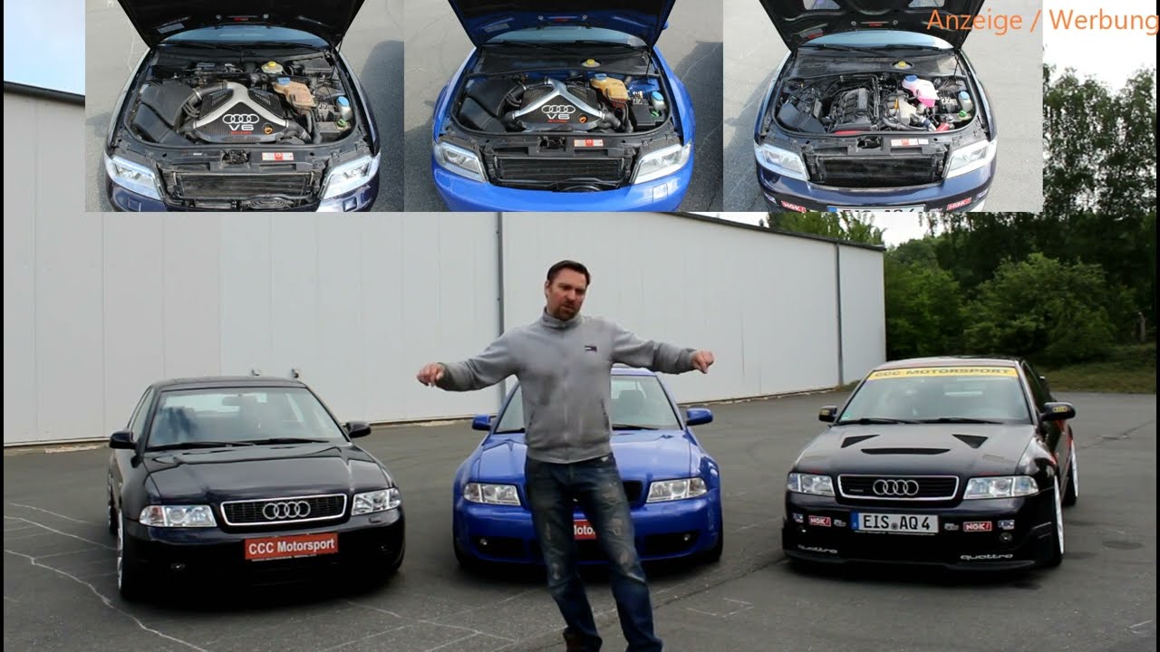 Audi A4 Begrenzung Der Höchstgeschwindigkeit Auf 210 Km H Dein richtiges Fahrwerk !!! Audi A4 S4 RS4 B5 KW V3 Bilstein B16 H&R