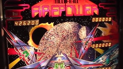 1980 Williams FIREPOWER pinball machine