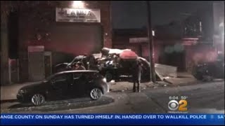 Truck Hits At Least One Parked Car In Maspeth