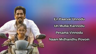 Unakku Thaan song lyrics in English #chinna movie #Siddharth