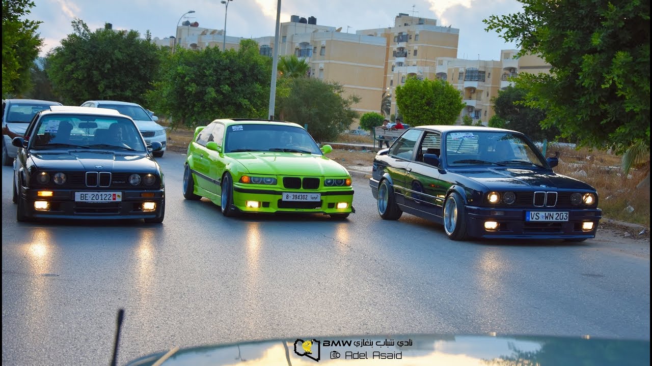 نادي شباب بنغازي E36 E30 Drift Benghazi Streets | BMW