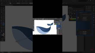 Adobe illustrator Fish logo #shortsvideo