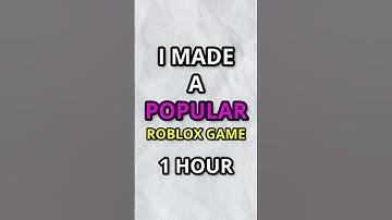 I Made a Roblox Game in 1 HOUR! (FULL VIDEO ON PAGE☝️) #roblox #robloxstudio #robloxdev #scripting