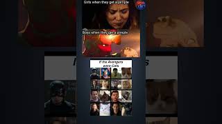 Why Boys React Differently To Pimples 💀 | ft. #spiderman & Black Widow 😂