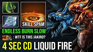 100% NEW MID JAKIRO 4 Sec CD Liquid Fire Endless Burning DPS Annoying Skill Spam Slow Dota 2