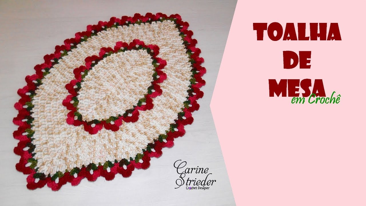 Toalha Canoa em crochê por Carine Strieder