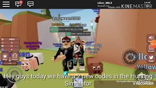 The 2 new codes in the Hunting Simulator