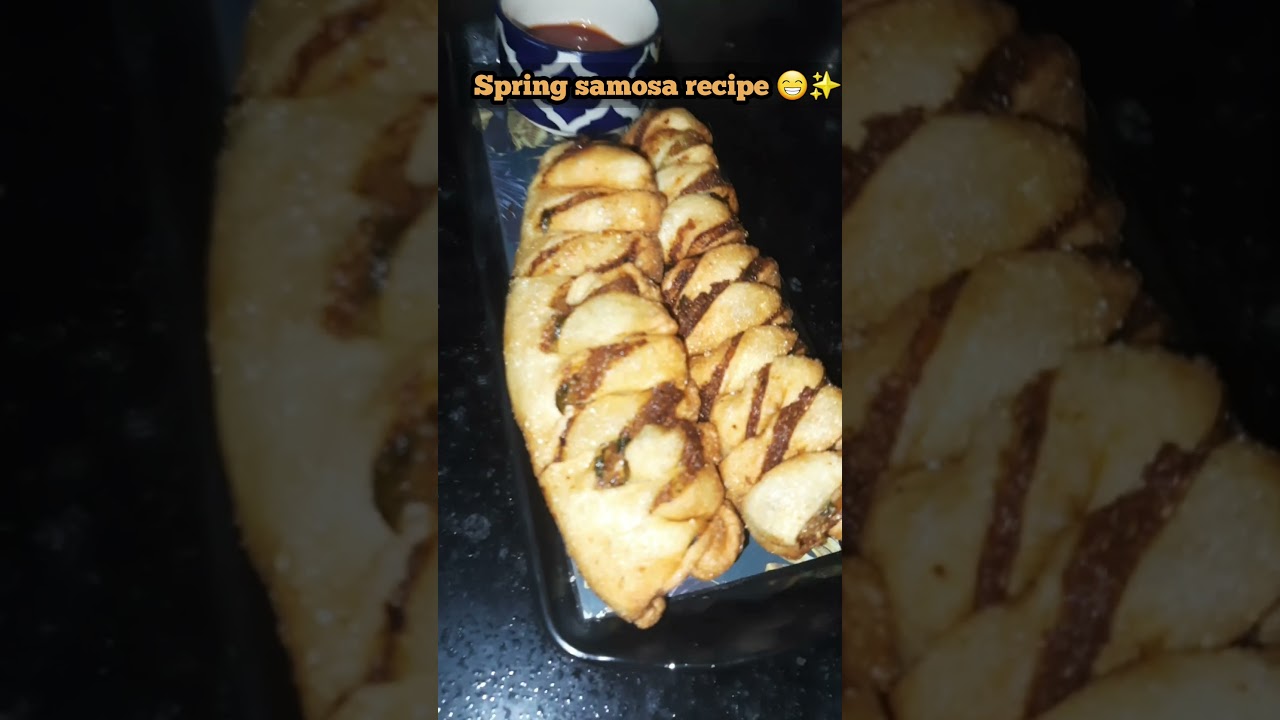 Spring Samosa  Traditional taste with a modern crispy twist!