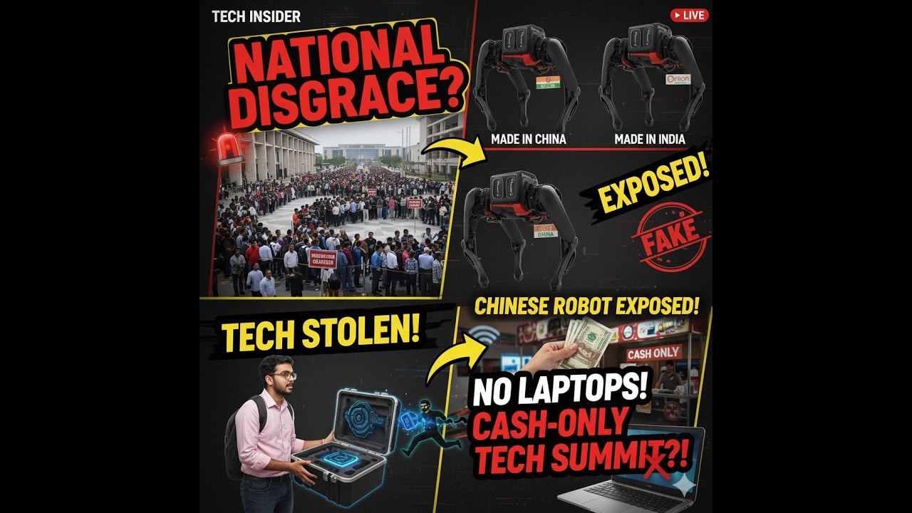 The Great India AI Summit Disaster: Robodogs, Theft, and Chaos