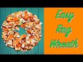 Rag Wreath DIY | Scrap Buster Project | The Sewing Room Channel
