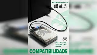 Resenha: Kit 2 Case Gaveta Transparente Para Hd Externo Slim Ssd Sata 2.5 Usb 3.0 Xbox Notebook E Pc