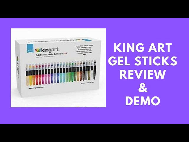 King Art Gel Sticks Review & Demo on  Paper 