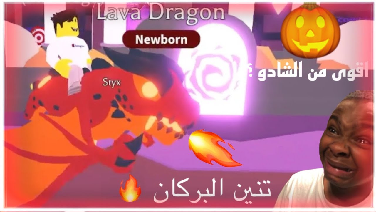 تحديث الهالوين 🎃 شريت اللافا دراغون adopt me halloween lava dragon
