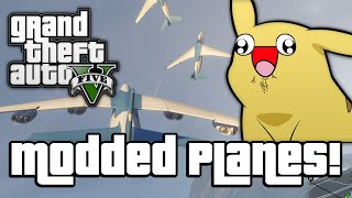 GTA V: MODDED PLANES! (GTA 5 Next Gen Funny Moments)