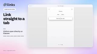Link directly to a tab | Liinks tutorial