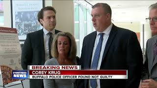Jury finds Buffalo police officer Corey Krug not guilty of civil rights charges in 2014 incident