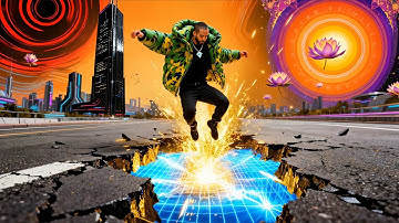 Travis Scott × Drake - QUANTUM MODE (AI 2025) | Psychedelic Trap Visualizer 4K