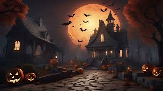 4K Halloween Scene With Background Music | TV Art  | Holiday Scenes