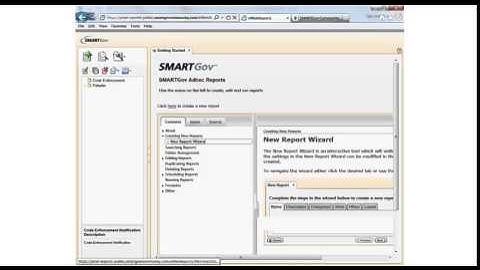 SMARTGov Adhoc Reports