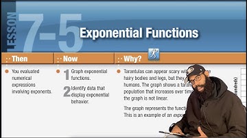 McGraw Hill Algebra 1, Chapter 7, Lesson 5 - Exponential Functions