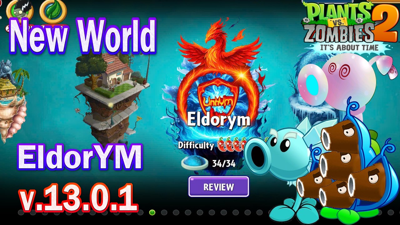 Pvz 2 13.0.1 - New World EldorYM in Plants vs Zombies 2 & Ice Queen Pea