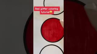 How to Create a RED GLITTER EFFECT with Alcohol Markers | Easy Step-by-Step Tutorial #colouring