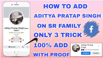 How to add aditya pratap singh //sonurajput //Fb king sonu Rajput ko kaise add kare //new trick//