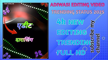 ALIGHT MOTION VIDEO EDITING ADIWASI TRENDING NEW 2025 STATUS #EDITING #ALIGHTMOTION #SHAKE #EFFECTS