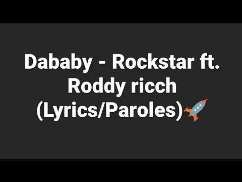 Dababy Rockstar Ft Roddy Ricch Lyrics Paroles