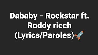 Dababy - Rockstar ft. Roddy ricch (Lyrics/Paroles)