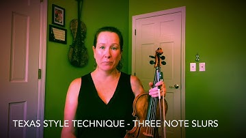 Texas Style Technique - Three Note Slurs
