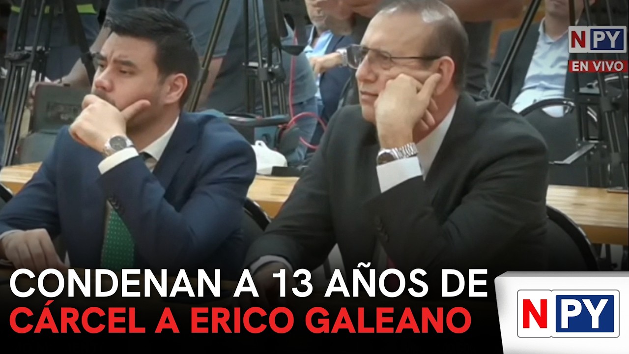 Condenan a 13 años de cárcel a Erico Galeano