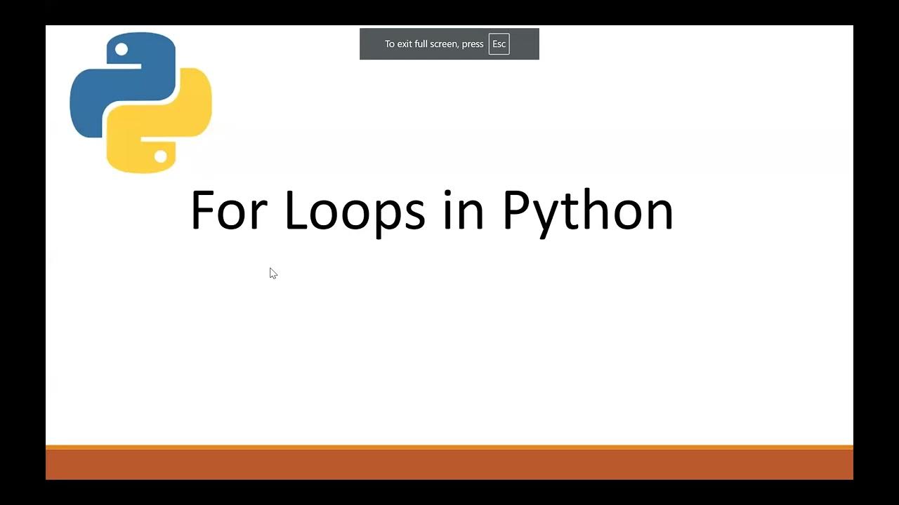 3) For Loop, While Loop, break , continue, and List in Python. - YouTube