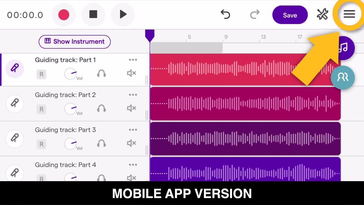 How to record to a guiding track in Soundtrap