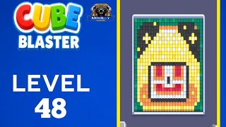 Cube Blaster Level 48 Walkthrough Solution 