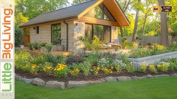 Tiny Homes with Big Charm: Explore a Cozy Stone House Nestled in a Gorgeous Garden Retreat