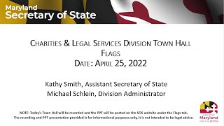 Flag Town Hall April 25, 2022