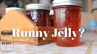 What to do when your jelly doesn’t set up or Saving runny Jelly