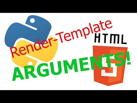 How to Pass Arguments to HTML in a Python Flask Website