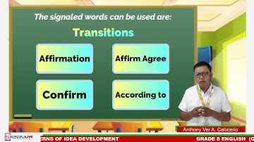 GRADE 8 ENGLISH Q4 W1 - PATTERNS OF IDEA DEVELOPMENT