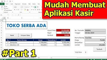 Membuat Aplikasi Kasir di Microsoft Excel (Part 1)
