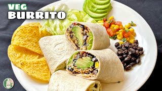Burrito Wrap Recipe  No Onion No Garlic  Mexican vegetarian Burrito Tortilla Wrap Sattvik Kitchen