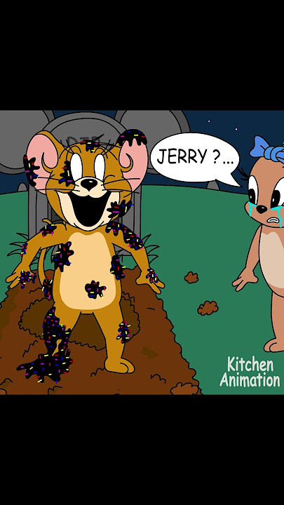 Jerry became a zombie-glitch / Tom and Jerry (Animation) #shorts