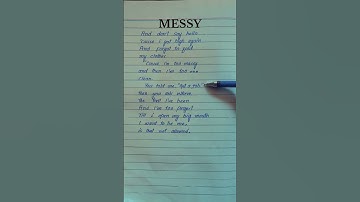 Thumbnail of Messy Lyrics Song by Lola Young #messy #lolayoung#lyrics