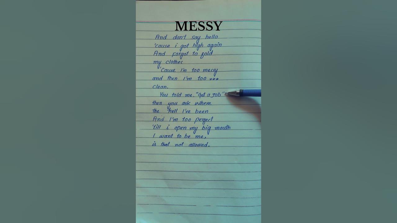 Messy Lyrics Song by Lola Young #messy #lolayoung#lyrics
