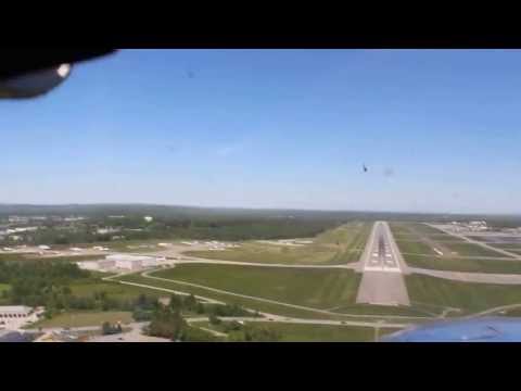 small plane flight in Bangor Maine and Acadia National Park - 02