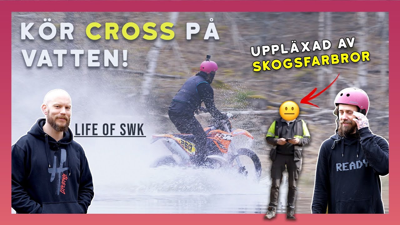 Premiärtur på vattnet: cross, badkar och wakeskate. Katastrofalt gick det men det blir kul ändå! ;)