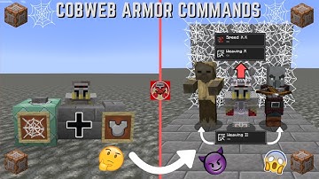 Command Block Tutorial #241: Cobweb Armor Commands in Minecraft (1.21+)