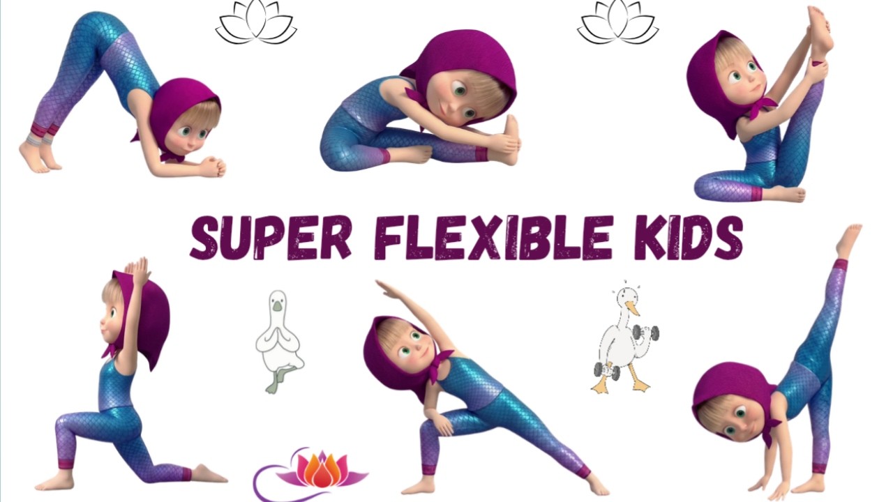 Kids Yoga & Flexibility Exercises for Beginners | Fun Daily Stretching ...