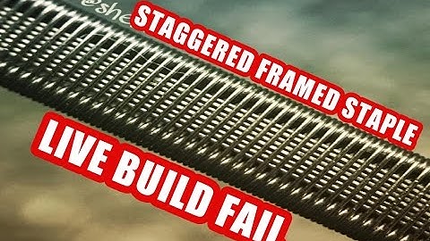 LIVE COIL BUILDING TUTORIAL - STAGGERED FRAMED STAPLE COIL - FAILED BUILD